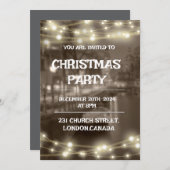 KERSTFEESTUITNODIGING KAART (Voorkant / Achterkant)