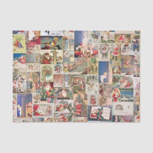 kerstfeestvieren met  Briefkaart Tissuepapier (Voorkant)