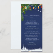 Kerstfeestviering Menu (Voorkant / Achterkant)