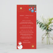 Kerstfeestviering Menu (Staand voorkant)