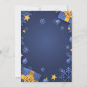 Kerstfeestviering Poster Sjabloon Kaart (Achterkant)