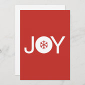 Kerstfeestvreugde Kaart met kerstmis (Voorkant / Achterkant)