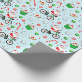 Kerstfietsrit Cadeaupapier (Hoek)