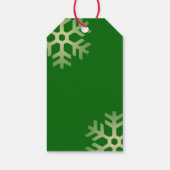 Kerstfietstekst groen cadeaulabel (Achterkant)