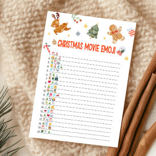 Kerstfilm Emoji Spel Feestdagenkaart