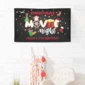 Kerstfilm, nachtbanner spandoek (Insitu)