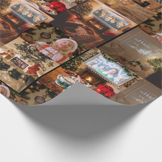 kerstfilms cadeaupapier voor het ompakken van kers (Hoek)