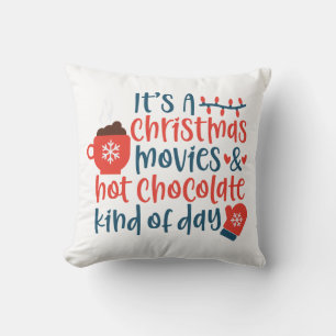 Kerstfilms en warme chocolade-dag kussen