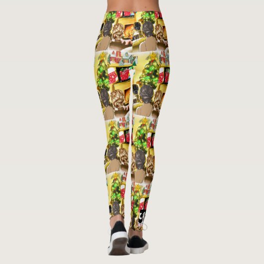 kerstfilms leggings (Achterkant)
