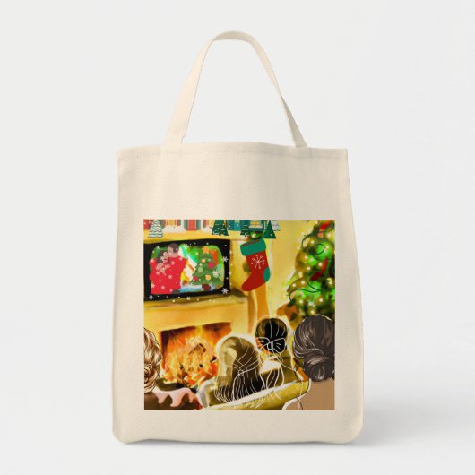 kerstfilms tote bag (Voorkant)