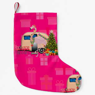 kerstflamingo kleine kerstsok