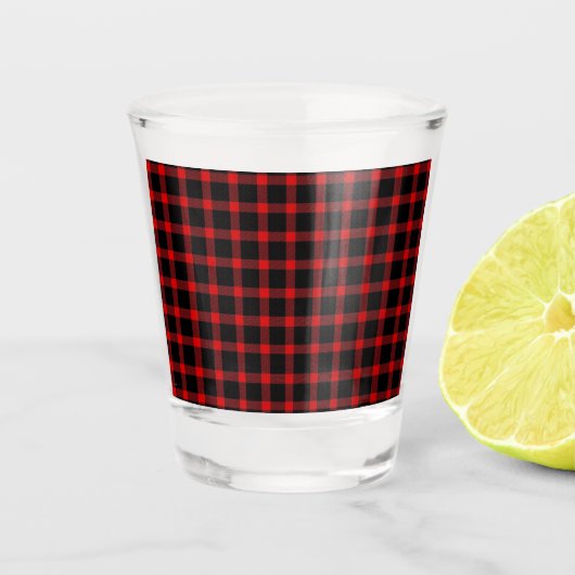 kerstflannel shot glas (Voorkant)