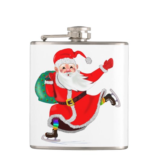 kerstfles heupfles (Voorkant)
