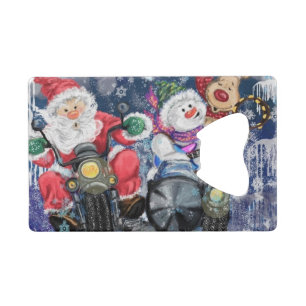 kerstflesje Open Happy Friends Fun Kredietkaart Flessenopener