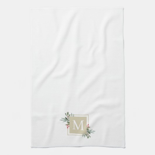 kerstflesmonogram theedoek (Verticaal)