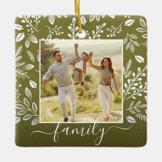 Kerstflessen Keramisch Ornament (Voorkant)