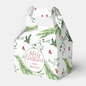 kerstflessen met rode Waterverf en groene flessen Bedankdoosjes (Achterkant)