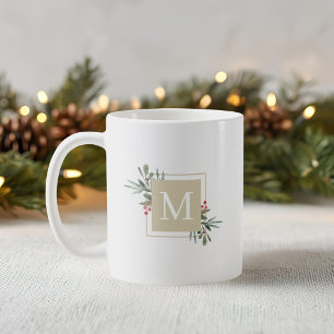 kerstflessen Monogram koffie Mok