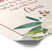 KerstFloral Mimosa Bar Poster (Hoek)