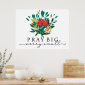 KerstFloral Motivatie Poster van Prayer (Keuken)