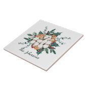 KerstFloral Tegeltje (Zijkant)