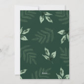 kerstflorale niet-fotofeestdag Kaart (Achterkant)