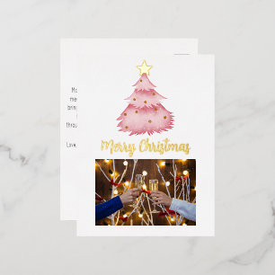 Kerstfolie fotokaart, Folie kaart