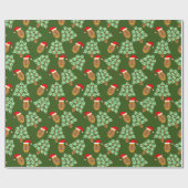 kerstFootball Cadeaupapier (Vlak)