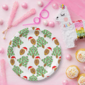 kerstFootball Papieren Bordje (Feest)