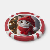 kerstfoto aangepast poker chips (Enkel)