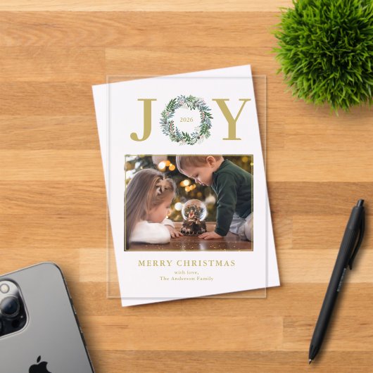 kerstfoto acryl uitnodigingen (Insitu (Uitnodiging))