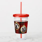 Kerstfoto Baubles Merry Blessing Hope Acryl Drinkbeker (Voorkant)