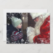 Kerstfoto Bokeh Overlay Kaart 2 Sided (Voorkant)