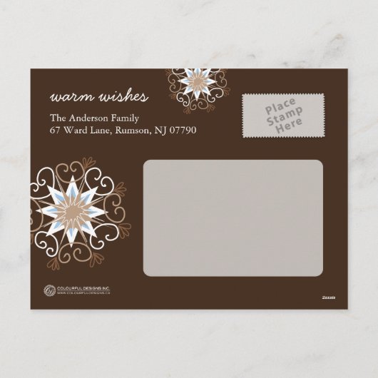 Kerstfoto Briefkaarten (Achterkant)