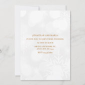 Kerstfoto bruiloft kaart (Achterkant)