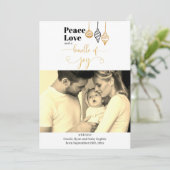 kerstfoto bundel van Joy Birth Aankondiging (Staand voorkant)