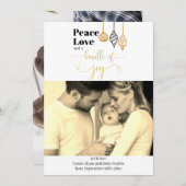 kerstfoto bundel van Joy Birth Aankondiging (Voorkant / Achterkant)