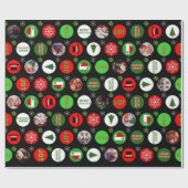 kerstfoto cadeaupapier (Vlak)