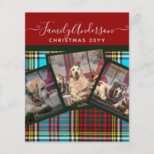 KERSTFOTO CADO - Anderson Tartan Collage Flyer