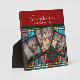 KERSTFOTO CADO - Anderson Tartan Collage Fotoplaat