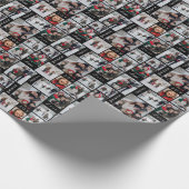 Kerstfoto collage inpakpapier (Hoek)