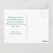 kerstfoto collage rood groen briefkaart (Achterkant)