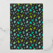 kerstfoto-collage | Vrede op Aardoliedag C Folie Feestdagenkaart (Achterkant)