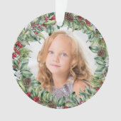 kerstfoto - dubbelzijdig ornament (voorkant)