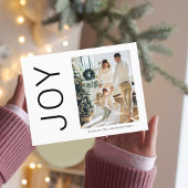 Kerstfoto Familie | Eenvoudig Kerstplezier Briefkaart