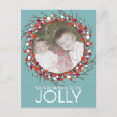 kerstfoto feestdagenkaart (Voorkant)