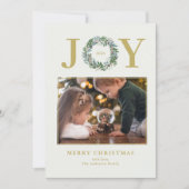 kerstfoto feestdagenkaart (Voorkant)