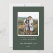 kerstfoto feestdagenkaart (Achterkant)