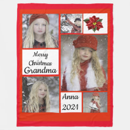 kerstfoto Fleece Blanket