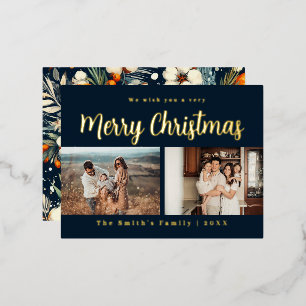 kerstfoto folie feestdagen briefkaart